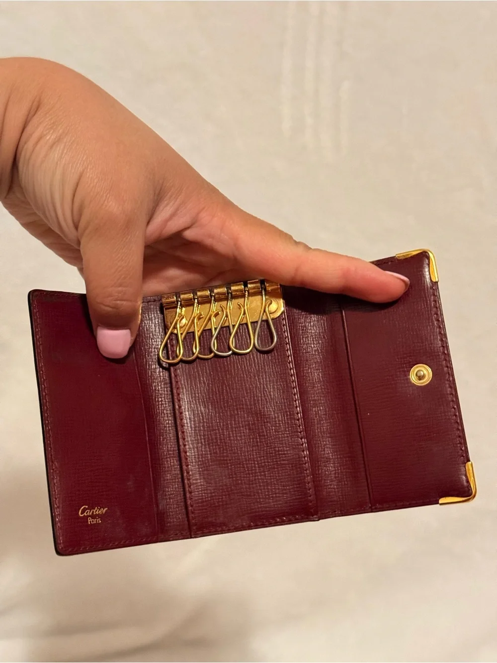 Cartier Must de Cartier 6-key Ring Burgundy